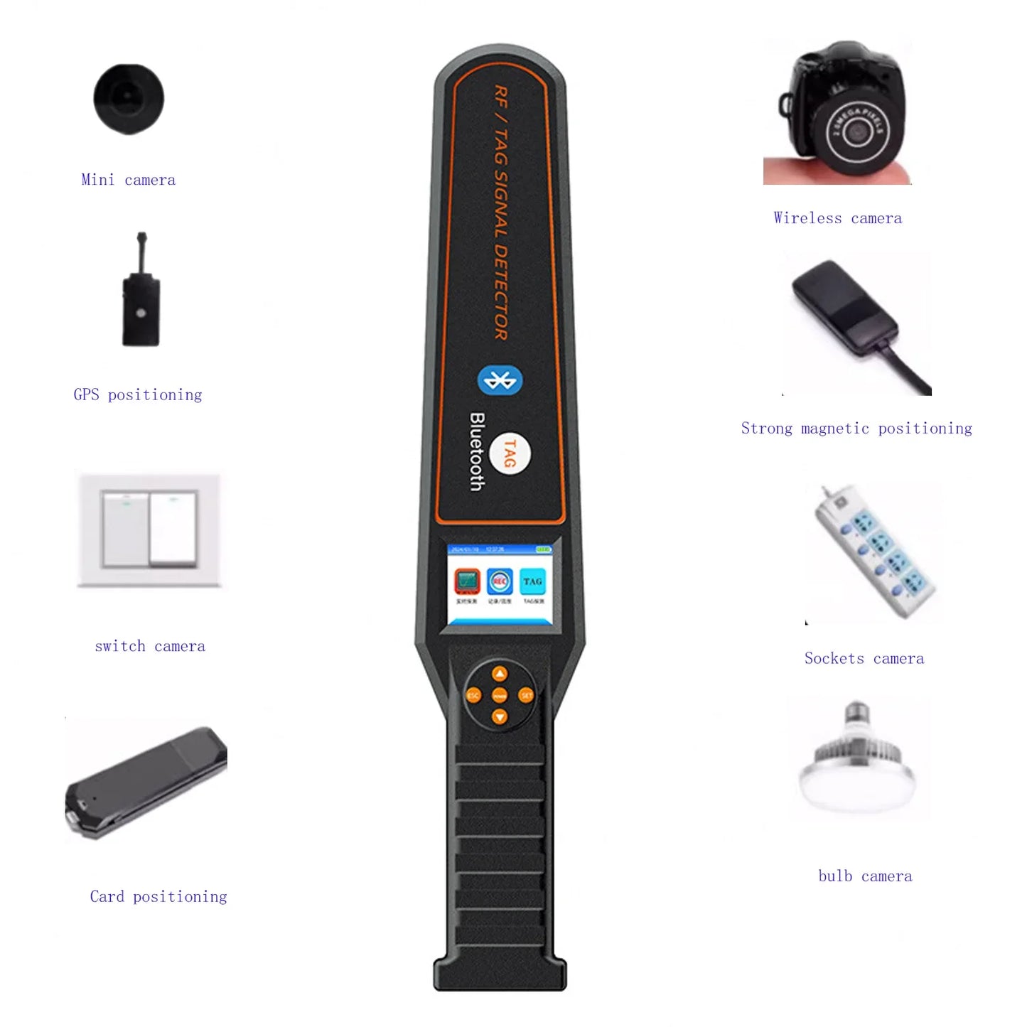 Détecteur DS828 Multifonction — Sécurité Totale Hôtel, Bureau & Voiture