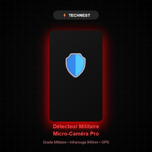 Enregistreur Vocal Espion Miniature — 300h Autonomie, Activé par la Voix